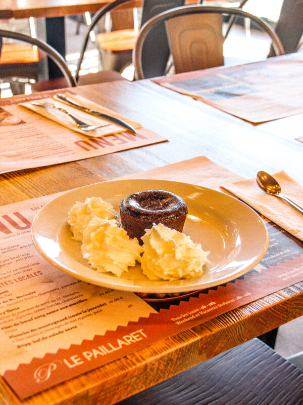 Restaurant Le Paillaret moelleux au chocolat